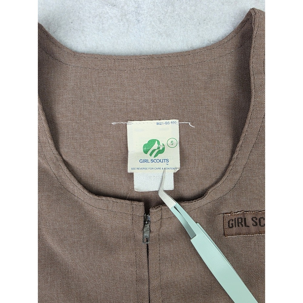Vintage Girl Scouts Uniform Brownie Jumper Dress Size 6‎ USA Made I-200 Style - Picture 3 of 6